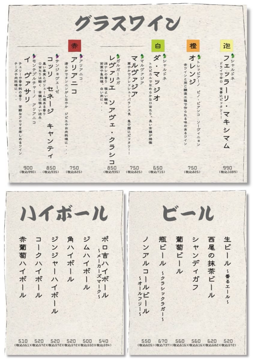 メニュー