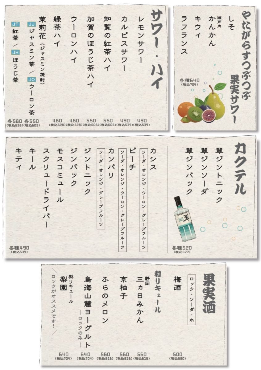メニュー